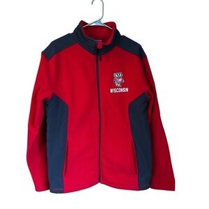 Wisconsin Bucky Badger Women’s Fleece Full Zip Jacket M